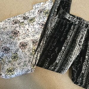 Lot of 2 Ladies HUE Leggings, sz XL